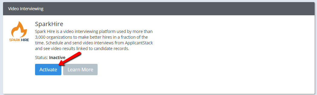 Spark Hire Integration